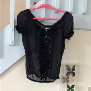 Abercrombie & Fitch sheer top